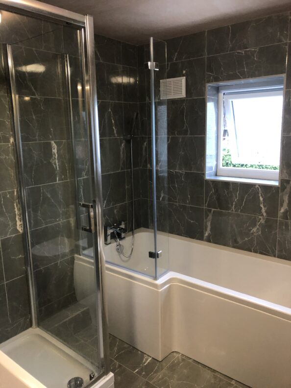 Classic look family bathroom renovation in Kent